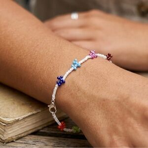 New! Handmade Multi-Color Balloon Dog Beaded Dainty Bracelet